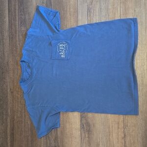 Salt Life t shirt EUC, Heather blue with orange